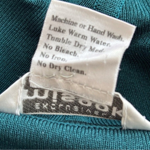 Misook Cardigan Tank Top Twinset 1X Color Block Green Black - Picture 10 of 11